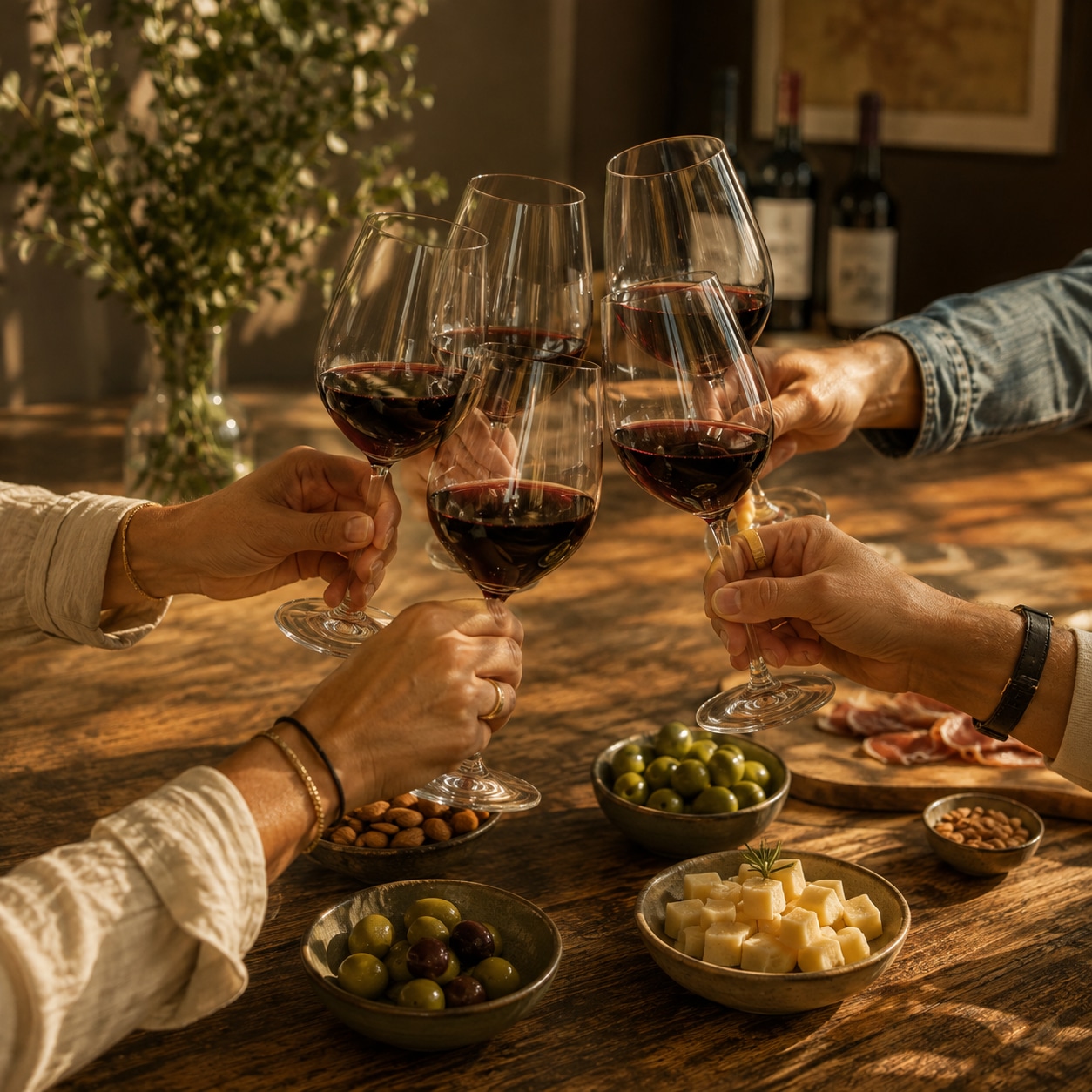 glazen gevuld met Clarete Niepoort